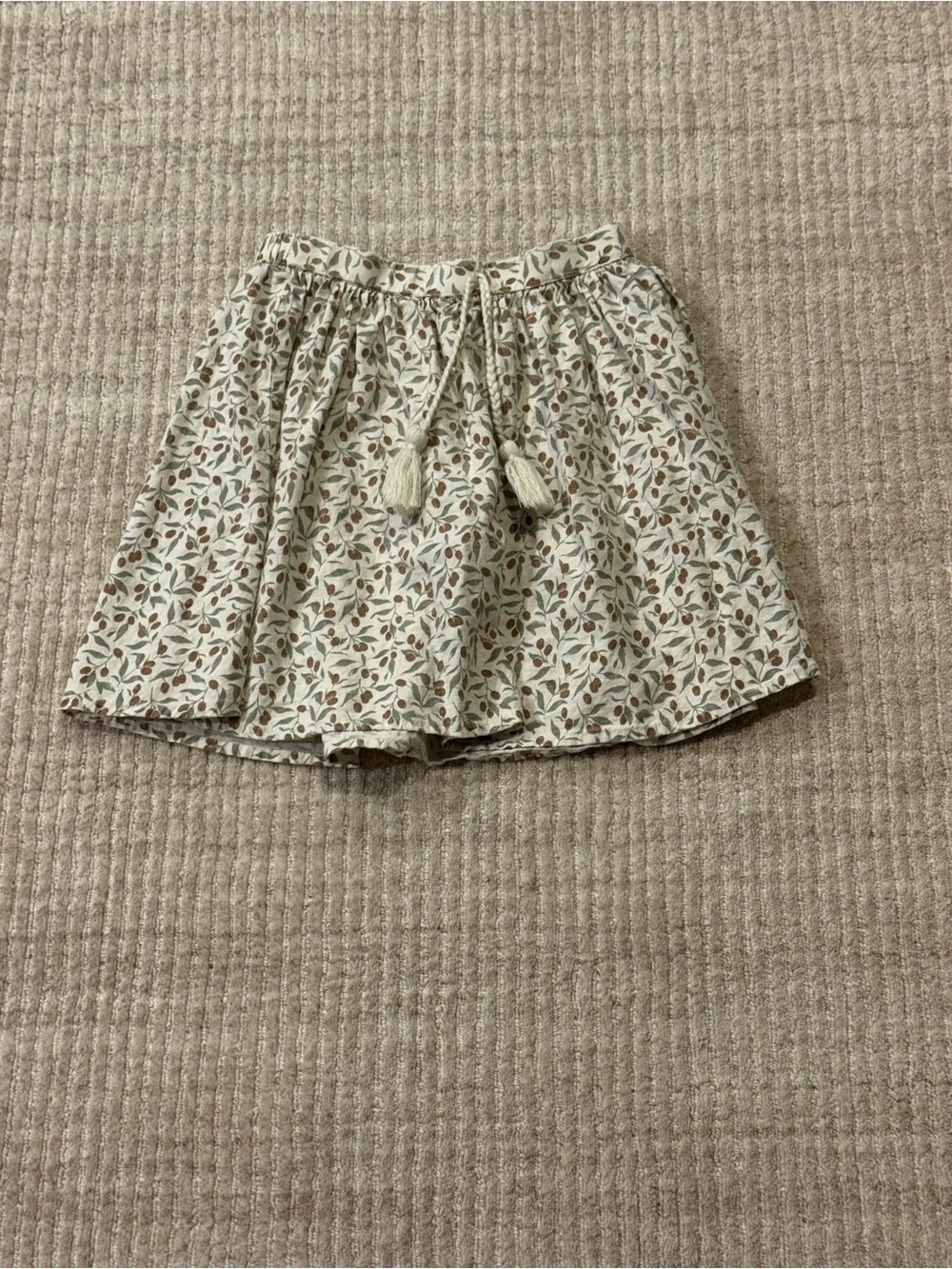 Rylee + Cru Floral Skirt Tassel Waist Size 10-12Y